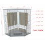 Sauna infrarouge NORDICA® CARBONE  IR23 (2 à 3 PLACES) - 125x125