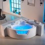 Baignoire balneo d'angle Jade RIVAGE 141C Archipel® 141x141