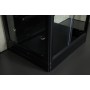 Cabine douche hammam Boreal® H-DUO Black Edition 112,5 x 90,5 x 220H cm