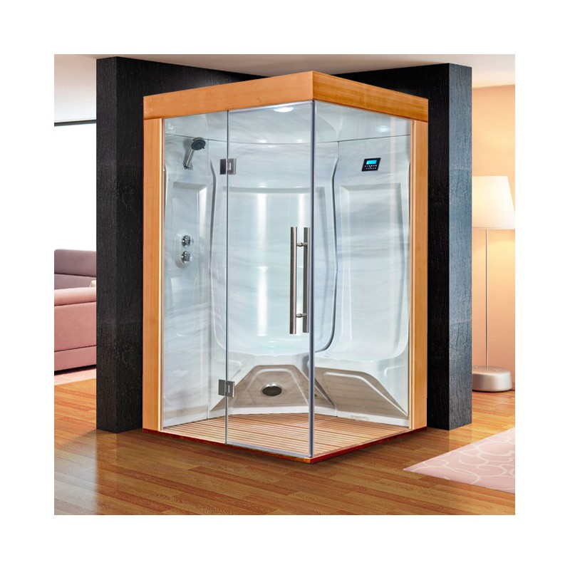 Cabine hammam Boreal® (Aristech'® Harvia®). Douche incluse.