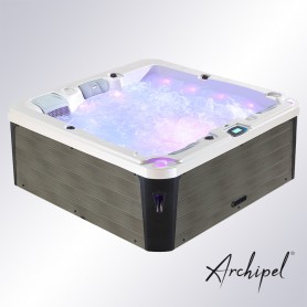 Spa 3 places allongées Archipel® GT3 OR BLANC - Jacuzzi Thérapeutique Balboa 200x200