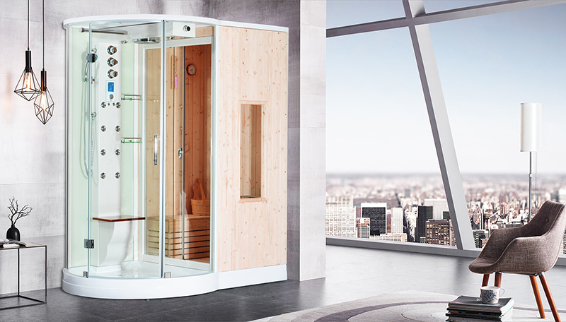 imagen cabina hidrosauna Boreal SH175D